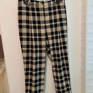 Plaid capri length women’s pants